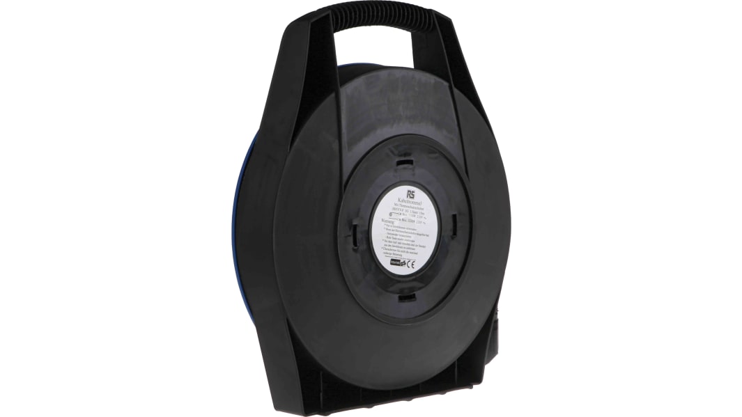 RS PRO 10m 4 Socket Type E - French Cable Reel, 230 V ac