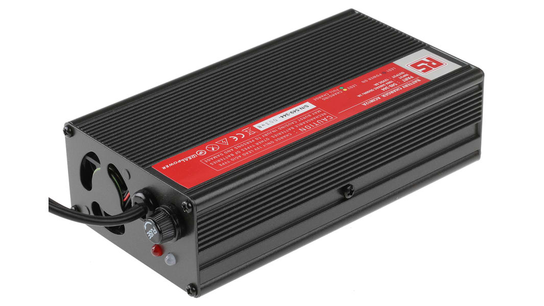 RS PRO Battery Charger For Lead Acid 12V 28A with UK plug