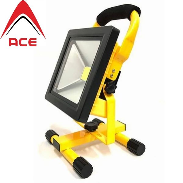 rechargeable floodlight on stand