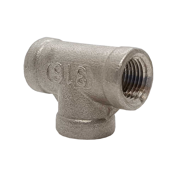 15mm Equal Tee Connection Adaptor Brass Compression Fittings Straight  Connector