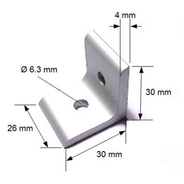 Profilé Aluminium RS PRO 40 x 40 mm x 3000mm