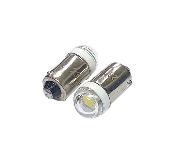 RS PRO White LED Indicator Lamp, 48V ac/dc, BA9s Base, 10mm Diameter,  1180mcd