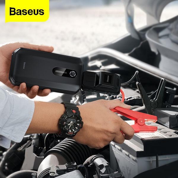 Baseus Car Jump Starter Power Bank 10000mAh Portable Car Booster Emergency  Battery Charger 12V Starting Device - Eezee