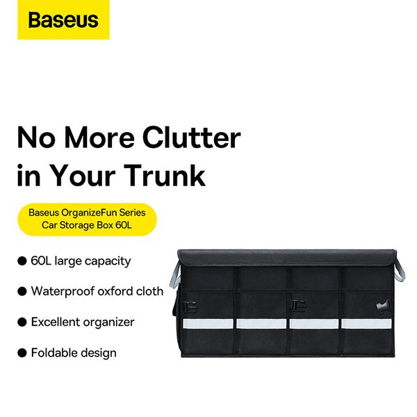 Baseus Car Trunk Organizer Box Large Capacity Auto Multiuse Tools