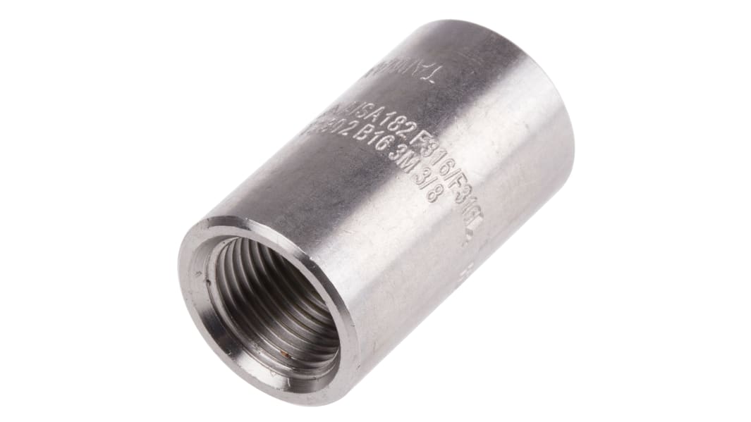 RS PRO Brass Compression Fitting, Straight Coupler