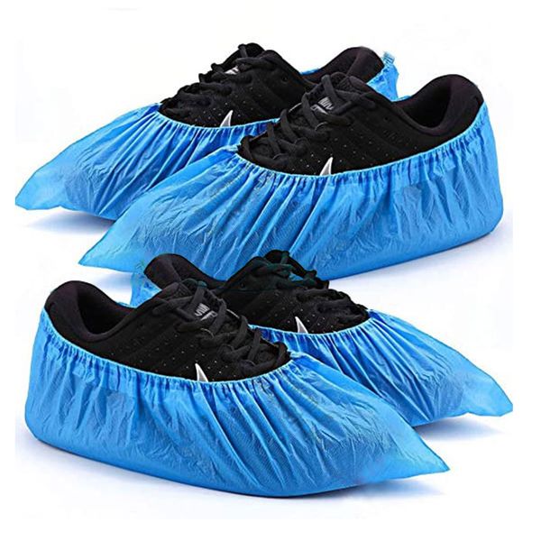 Hrs Disposable Shoe Cover Non Woven 25 GSM Blue (1000 Pairs) - Eezee