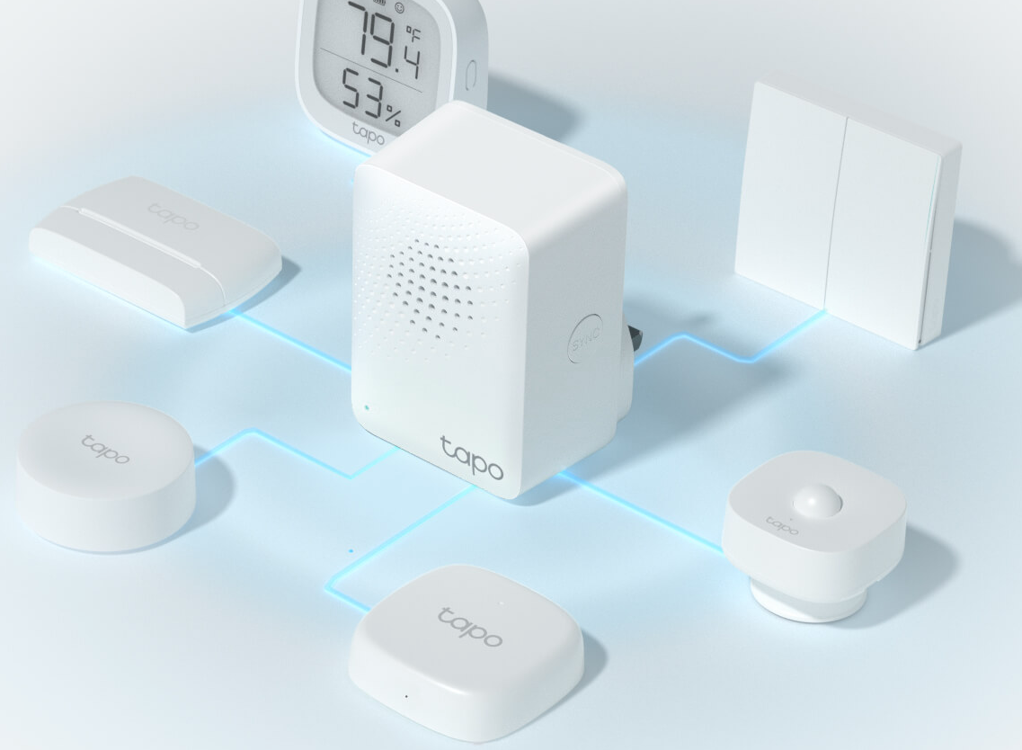 A Low-Power Way to Connect Everything
The Tapo Hub is the heart of your Tapo smart home, connecting devices like smart sensors, switches and buttons, using an ultra-low power wireless protocol. This technology helps battery-powered devices last up to 10 times longer.[1]