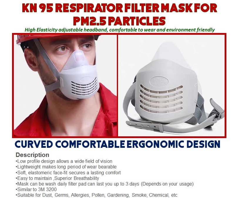 Kn95 Respirator Filter Mask for Pm2.5 Particles - Eezee