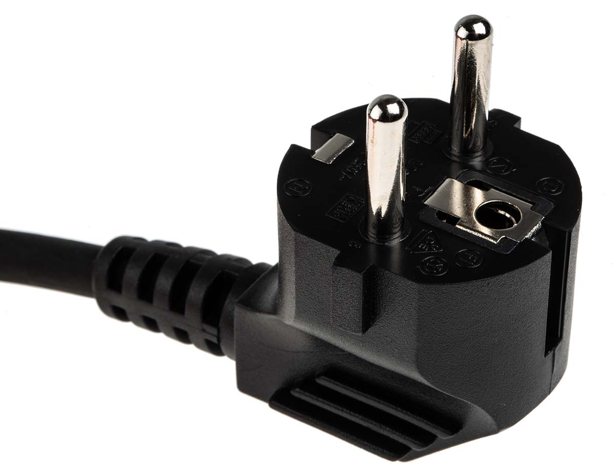 RS Pro IEC C14 Plug To IEC C15 Socket Power Cord, 1m, 1230951