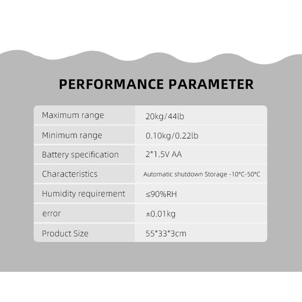 Digital Baby Scale - Maximum Capacity 44 lb