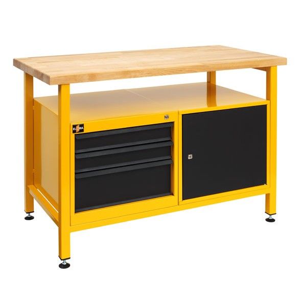 m10 heavy duty work bench with wooden table top wb015