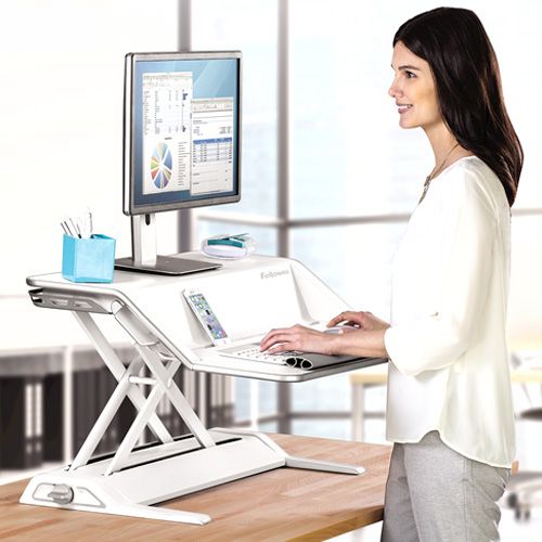 fellowes adjustable desk