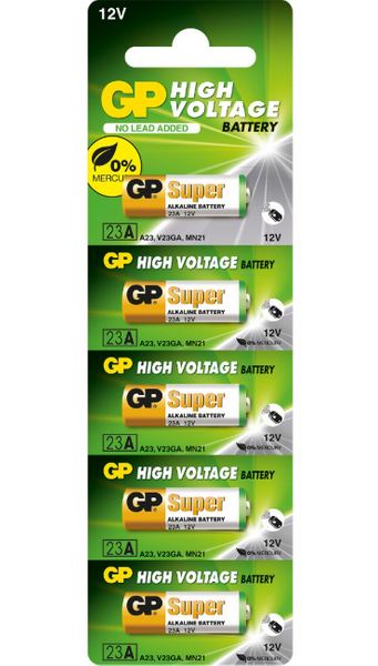 GP 23A Alkaline High Voltage Battery 12V