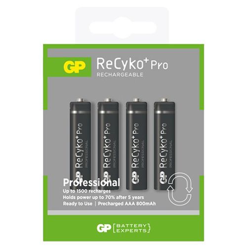 GP ReCycKo chargeur 4 piles + 4 piles rechargeables AA 2100mAh