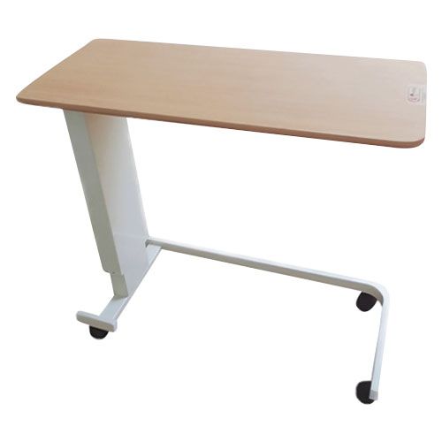 Lifeline Height Adjustable Overbed Table With U Base 0256