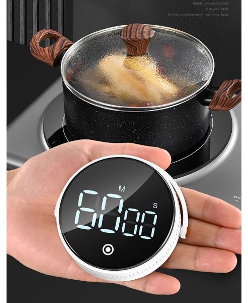 Magnetic Kitchen Timer Digital Timer Manual Countdown Alarm Clock