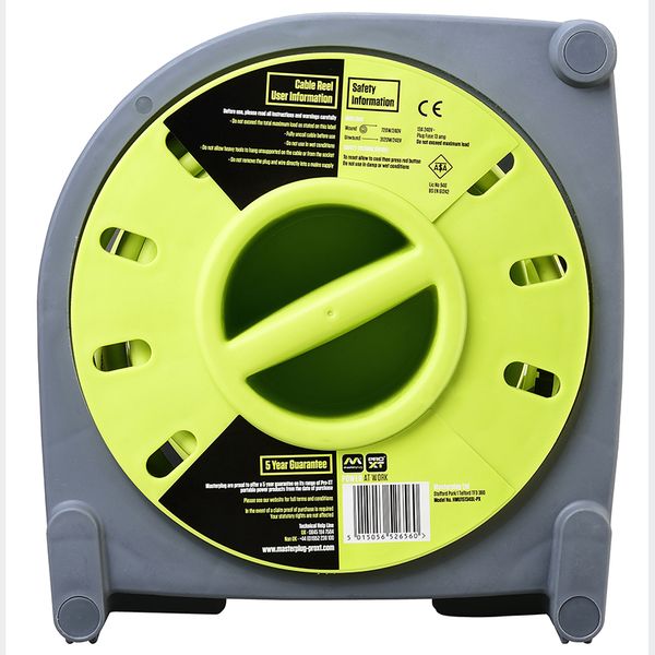 Masterplug - Work Light Cable Reel 240V 13A 4-Socket 5m