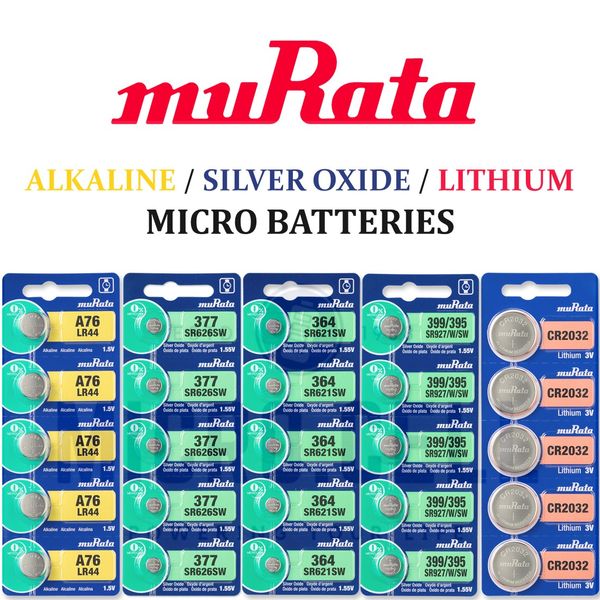 Murata LR41 192 AG3 Alkaline Battery - Made in Japan Button Cell Batteries  - Eezee