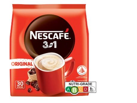 Nescafe 3 in 1 Instant Coffee - Original (Less Sugar)