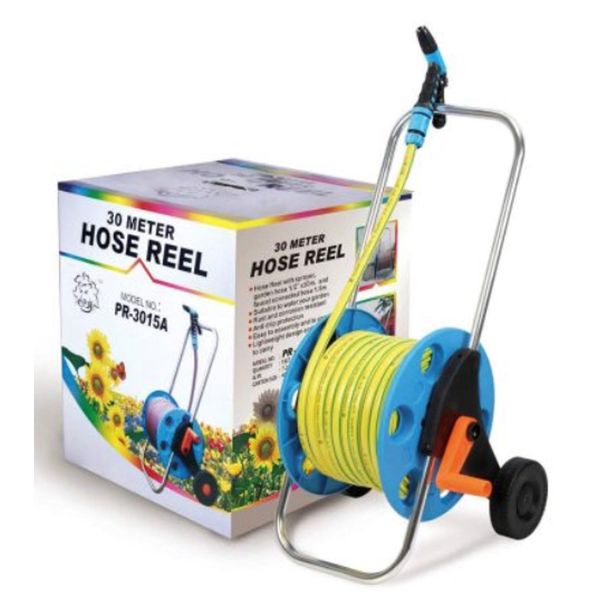 Orex Water Hose Reel 30M (with Handle & Wheel) - Eezee