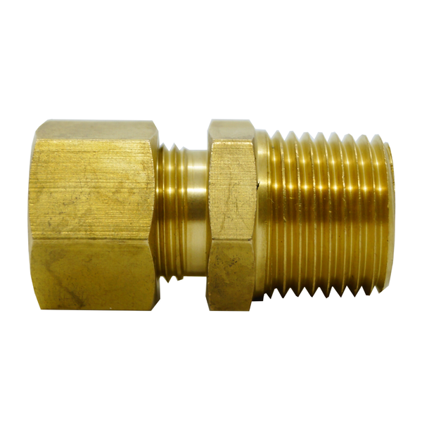 Compression 10mm Tube Tubing OD x 3/8 NPT Male Pipe Brass Fitting