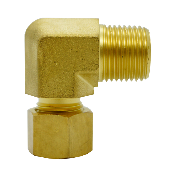 Rfs Brass 16mm Od X 3/8 Male Npt 90 Degree Elbow Compression Fittings,  Heavy Series F-D-B-L90M-N-16S-06 - Eezee