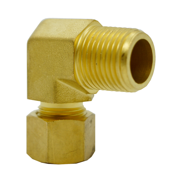 Brass Compression Elbow - Male (BSPT)