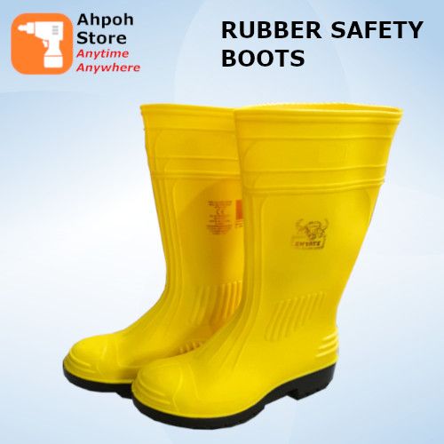 Rubber discount safety shoes