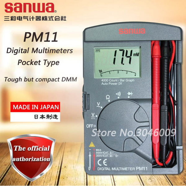 PM7a | Pocket Size Digital Multimeter with Built-In Case