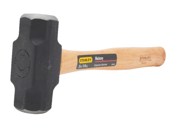 Stanley 56-812 Hammer Sledge, Engineer, Hickory Handle, Hex Face