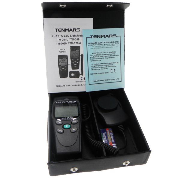 最大63％オフ！ TENMARS TM-201L LUX FCLED デジタル照度計