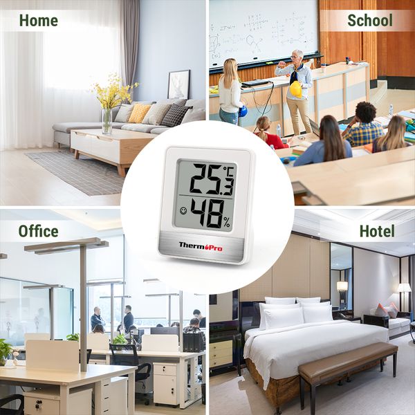 ThermoPro Digital Indoor White Hygrometer and Thermometer in the