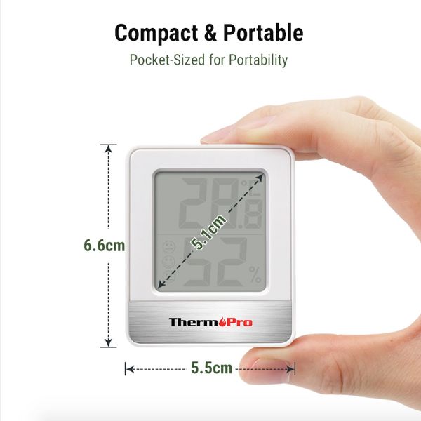 ThermoPro Digital Indoor White Hygrometer and Thermometer in the