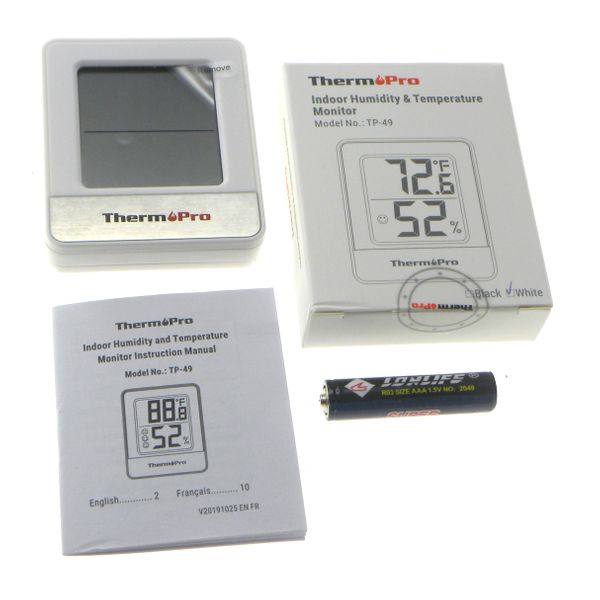 ThermoPro Digital Indoor White Hygrometer and Thermometer in the