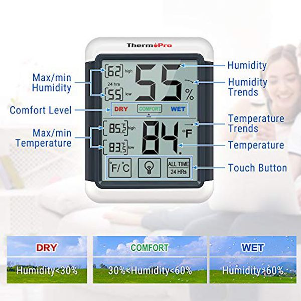 ThermoPro TP-50 And TP-55 Temperature and Humidity Monitor