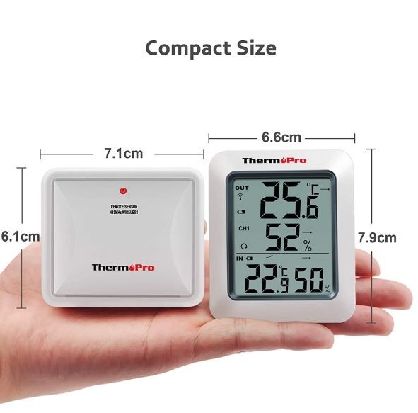 Thermopro TP55 Lcd Digital Hygrometer Backlight Thermometer Humidity Monitor  - Eezee