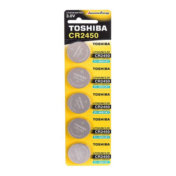 Toshiba CR2450 Battery 3V Lithium Coin Cell (1PC)