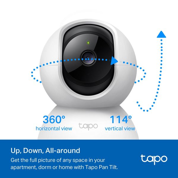 Tapo C210, Pan/Tilt Home Security Wi-Fi Camera