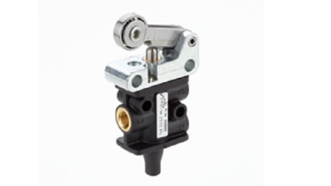 Rs Pro 2354723 Roller Lever 3/2 Pneumatic Control Valve Super X Mechanical  3/2 Valve Series, G 1/8, 1/8in - Eezee