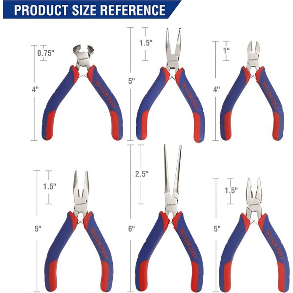 WorkPro Pliers Set - 6 Piece 