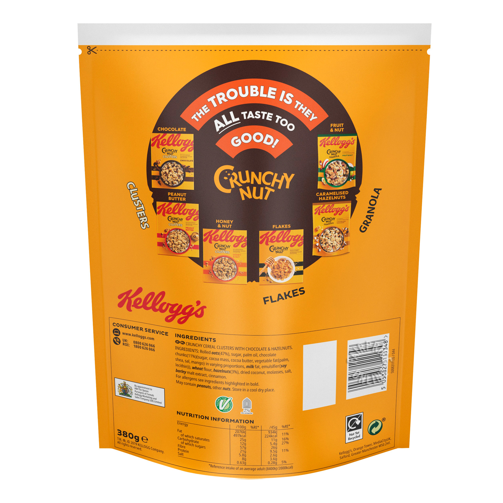 Kellogg's Crunchy Nut Clusters Chocolate