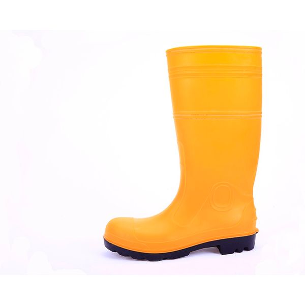 Yellow Pvc Boots/ Safety Boots/ Anti-slip/ Steel Toe Singapore - Eezee