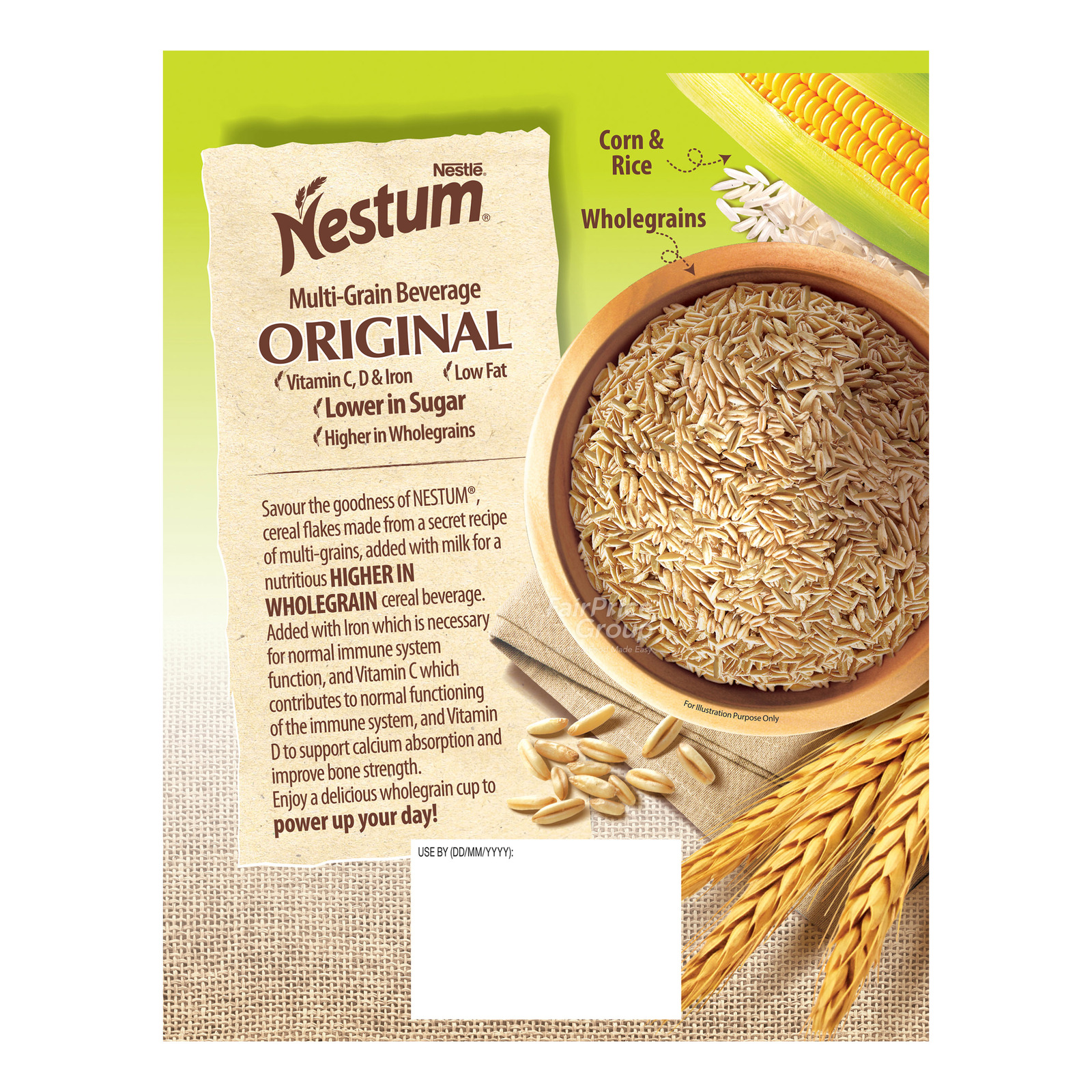 Nestle Nestum 3 in 1 Wholegrain Beverage Original 12 X 28g - Eezee