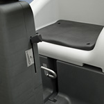 Comfortable and ergonomic seat allows the operator to work effortless for a long time, improving productivity.