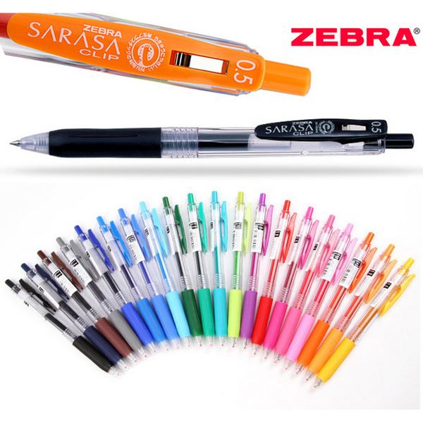 zebra sarasa retractable gel pen 0.5mm