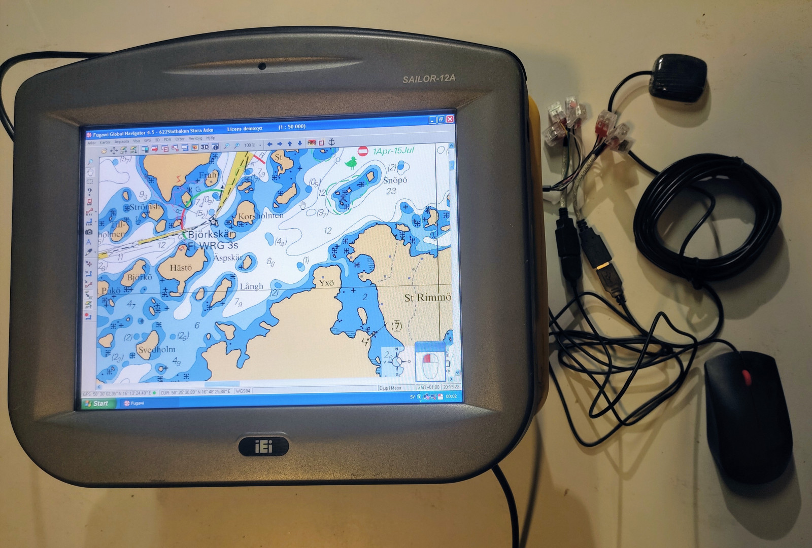 Vattentät IP67 Windows PC 12A med navprogram