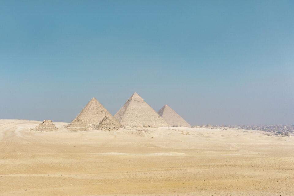 The pyramids of Giza