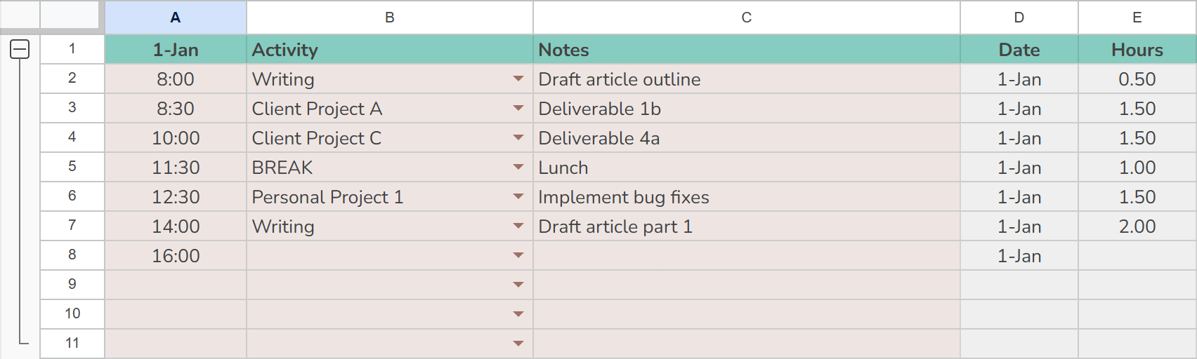 Build a time tracking app with Google Apps Script and Plotly