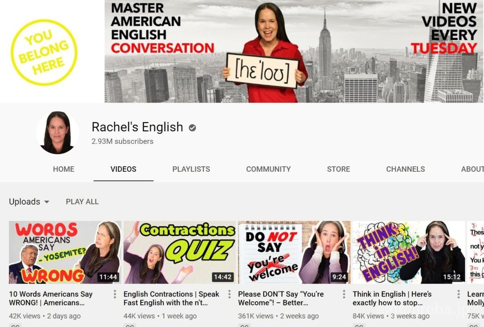 Rachel's English（YouTube）
