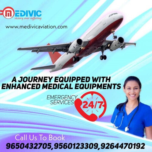 Medivic Aviation is the most evolved air ambulance service provider in Delhi and around India even globally with a top-level medical facility. We confer developed Air Ambulance Service in Delhi with hi-tech ICU setup and professional MD doctor for proper care of the ill patient during moving time. We prefer the whole bed-to-bed shifting service with all medical facilities.

Visit Us: http://bit.ly/2XlNNIe